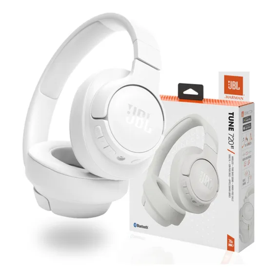 Fone De Ouvido Jbl Tune 720bt Headphone Sem Fio Bluetooh 5.3 Cor Headphone Jbl Tune 720 Bluetooth Branco Foto 1