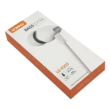 Fone De Ouvido Lelong Le-0203 Cor Branco Foto mini  3