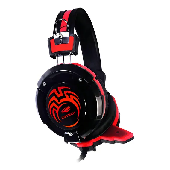 Fone de ouvido over-ear gamer C3Tech Flycatcher PH-G10 com luz LED Foto 1