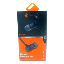 Fone De Ouvido Pmcell Fo-31 C/ Microfone Preto & Vermelho Foto mini  3
