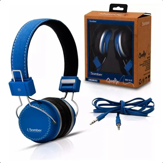 Fone De Ouvido Quake Hb02 Blue Bomber Foto 1