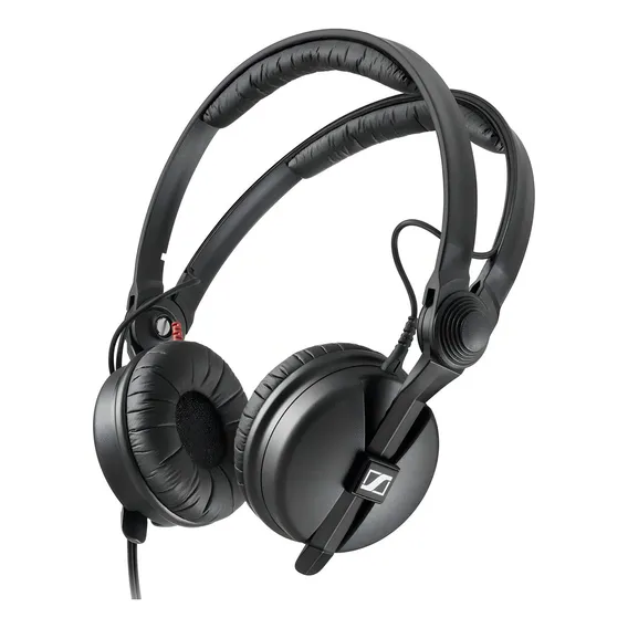 Fone de ouvido Sennheiser Hd 25 Plus para Dj, cor preta Foto 1