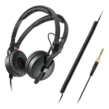 Fone de ouvido Sennheiser Hd 25 Plus para Dj, cor preta Foto mini  3