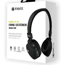 Fone Favix B19 Bluetooth Sem Fio Radio Fm Stereo Hi-wi 4.2 Cor Preto Foto mini  3