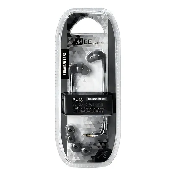 Fone Headphone In-ear Stereo Mee Audio Rx18 Retorno Preto Foto 1