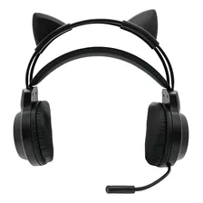 Fone Headset Gamer Cat Preto Rgb 40mm Pc Console C Microfone Foto mini 4