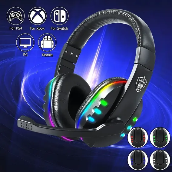 Fone Headset Gamer Com Microfone Cabo P2 Usb Xbox Ps4 Ps5 Pc Foto 1