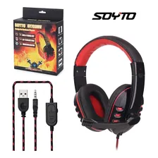 Fone Headset Gamer P2 Com Microfone Sy733mv - Soyto Foto mini 3