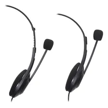 Fone Headset Usb Com Microfone Para Chamadas Audio Technica Cor Preto Cor Da Luz Na Foto mini  2
