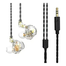 Fone In Ear Qkz Retorno De Palco Click Single Drive Monitor Cor Branco Foto mini 1