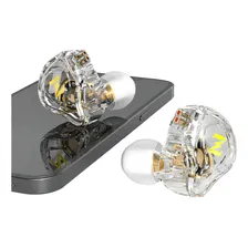 Fone In Ear Qkz Retorno De Palco Click Single Drive Monitor Cor Branco Foto mini 2