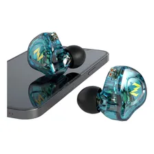 Fone In Ear Retorno Qkz Driver Monitoramento Palco Click Cor Azul Foto mini 2