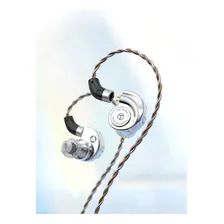 Fone Inear Trn Conch Dual Driver - Completo!! Cor Prateado Foto mini  3