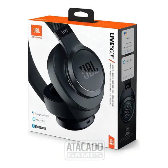 Fone Jbl Live500bt Cor Preto Foto 1