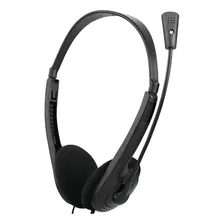 Fone Microfone Headset Escritório Notebook Home Office Cor Preto Foto mini  2