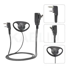 Fone Modelo D Com Microfone P Baofeng Uv5r Bf 777 Etc Cor Preto Foto mini 1