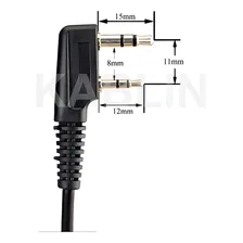 Fone Modelo D Com Microfone P Baofeng Uv5r Bf 777 Etc Cor Preto Foto mini 4