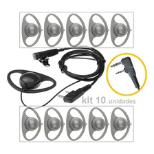 Fone Modelo D Com Microfone P Baofeng Uv5r Bf 777 Etc Cor Preto Foto mini 2