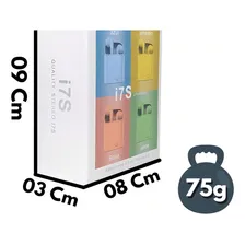 Fone Ouvido Bluetooth i7S Sem Fio Recarregável Android IOS Preto Foto mini 2