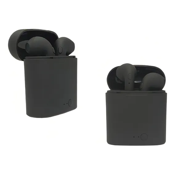 Fone Ouvido Bluetooth i7S Sem Fio Recarregável Android IOS Preto Foto 1