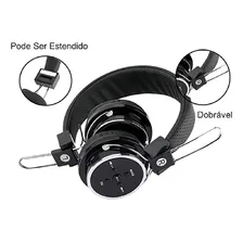Fone Ouvido Bluetooth Sem Fio Micro Sd Fm P2 B05 Preto Foto mini 3