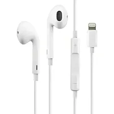Fone Ouvido Com Fio Compatível iPhone Cor Branco Foto  mini 1