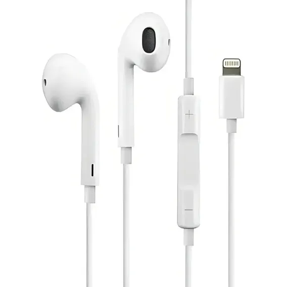 Fone Ouvido Com Fio Compatível iPhone Cor Branco Foto 1