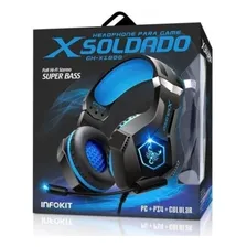 Fone Ouvido Headset Gamer Xsoldado Gh-x1000 Azul Foto mini  3