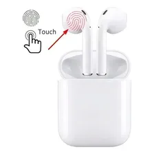 Fone Ouvido I12 Fone Bluetooth Touch I12 Recarregável Cor Azul Foto mini 3