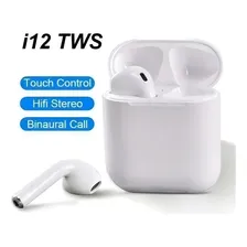 Fone Ouvido I12 Fone Bluetooth Touch I12 Recarregável Cor Azul Foto mini 1