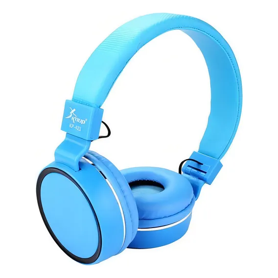 Fone Ouvido Knup Kp421 Azul Com Volume No Fio Foto 1