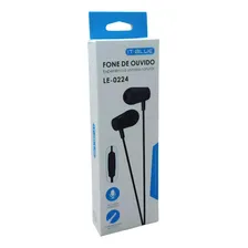 Fone Ouvido Microfone Intraauricular Le-0223 Preto/azul Foto  mini 1