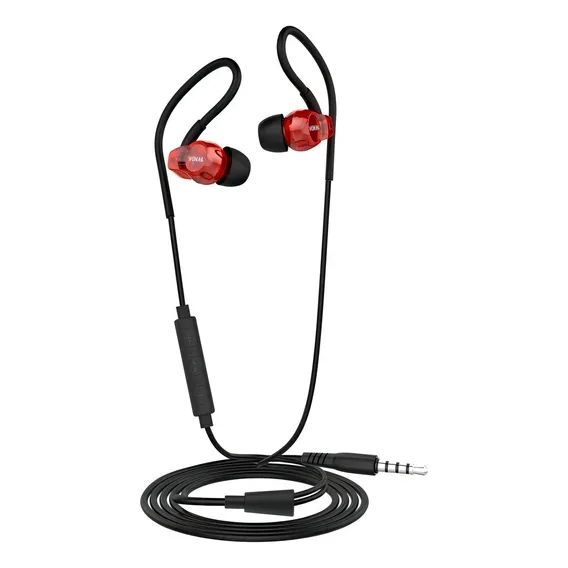 Fone Ouvido Vokal In Ear E20 Microfone Embutido Retorno Cor Vermelho Foto 1