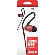 Fone Ouvido Vokal In Ear E20 Microfone Embutido Retorno Cor Vermelho Foto mini 4