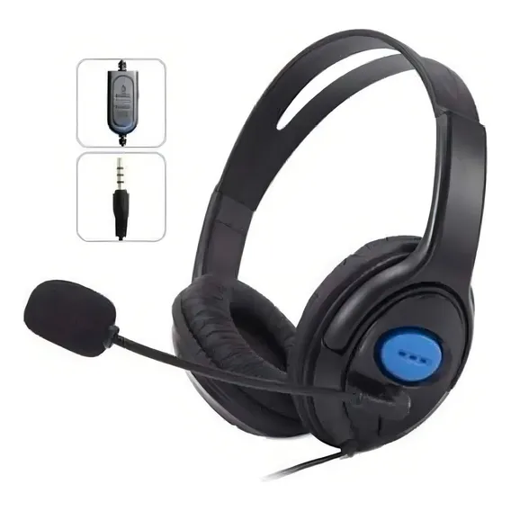 Fone Xbox 360 Xbox One Ps3 Ps4 Almofadado Com Microfone Game Cor Preto Foto 1