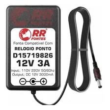 Fonte 12v 3a Para Relogio Ponto Dimep Printpoint 3 D15719826 Foto mini 1