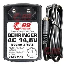 Fonte 14,8vac Para Mesa De Som Mixer Behringer Xenyx Qx1202 Foto mini 4