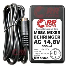 Fonte 14,8vac Para Mesa De Som Mixer Behringer Xenyx Qx1202 Foto mini 2
