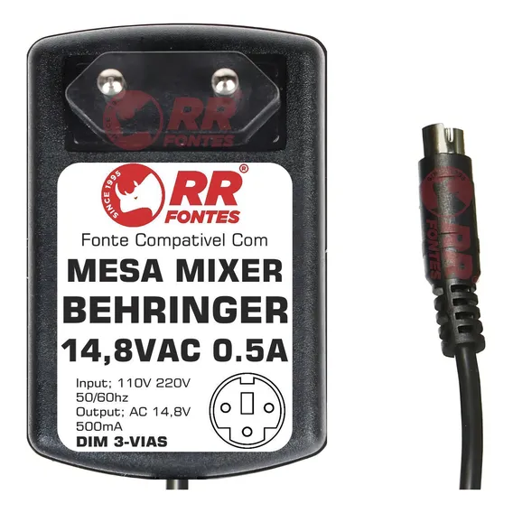 Fonte 14,8vac Para Mesa De Som Mixer Behringer Xenyx Qx1202 Foto 1