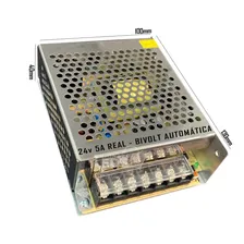 Fonte 24v 5a 120w Chaveada Estabilizada Bivolt 110/220v Foto  mini 1