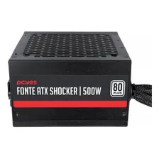 Fonte 500w Shocker 80 Plus White Pfc Ativo Pcyes Pf500shw Foto mini 4