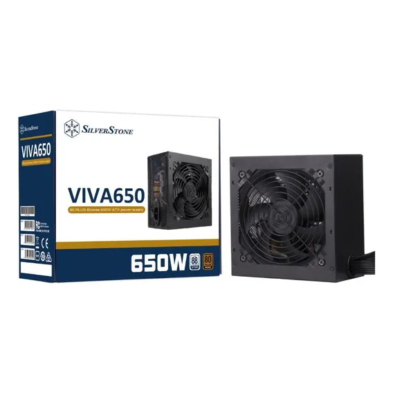 Fonte 650w Silverstone - Eficiência 80% - 80 Plus Bronze Foto 1