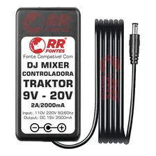 Fonte 9v-20v Para Controladora Traktor Kontrol S88 S61 S49 Cor Preto Foto mini 1