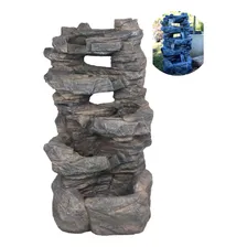 Fonte Água Cascata Pedra Led Decorativa Jardim Realista Foto mini 4