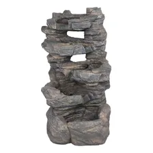 Fonte Água Cascata Pedra Led Decorativa Jardim Realista Foto mini 1