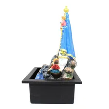 Fonte Agua Decorativa Cascata Artificial Leds Nossa Senhora Cor Não se aplica 110V/220V (Bivolt) Foto mini 3