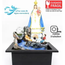 Fonte Agua Decorativa Cascata Artificial Leds Nossa Senhora Cor Não se aplica 110V/220V (Bivolt) Foto mini 2