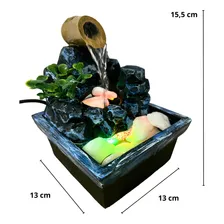 Fonte Agua Decorativa Cascata Artificial Relaxante Iluminada 110v/220v Foto mini 4