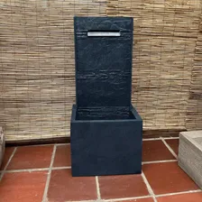Fonte Água Painel Cascata Jardim Pedra Decorativa Luxo Led Foto mini  3
