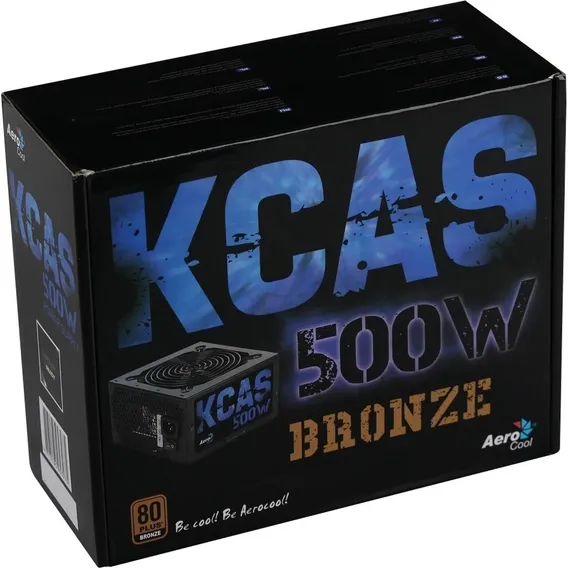 Fonte Atx Kcas 500w 80 Plus Bronze Pfc Ativo Aerocool Foto 1
